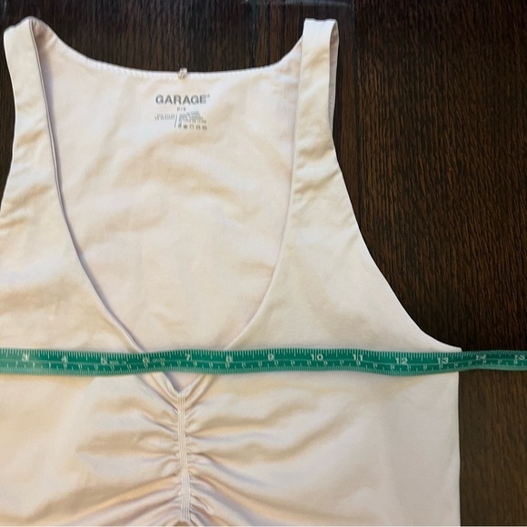 Garage Pink Deep V Neck Ruched Bralette Crop Tank size Small - Picture 3 of 6